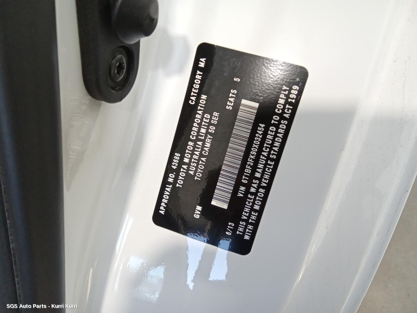 Toyota Camry 2011–2017 Engine (Stock 00011885)